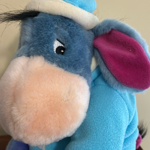 EEYORE PLUSH in SNOWMAN SWEATER (11” seated) - Picture 7 of 13